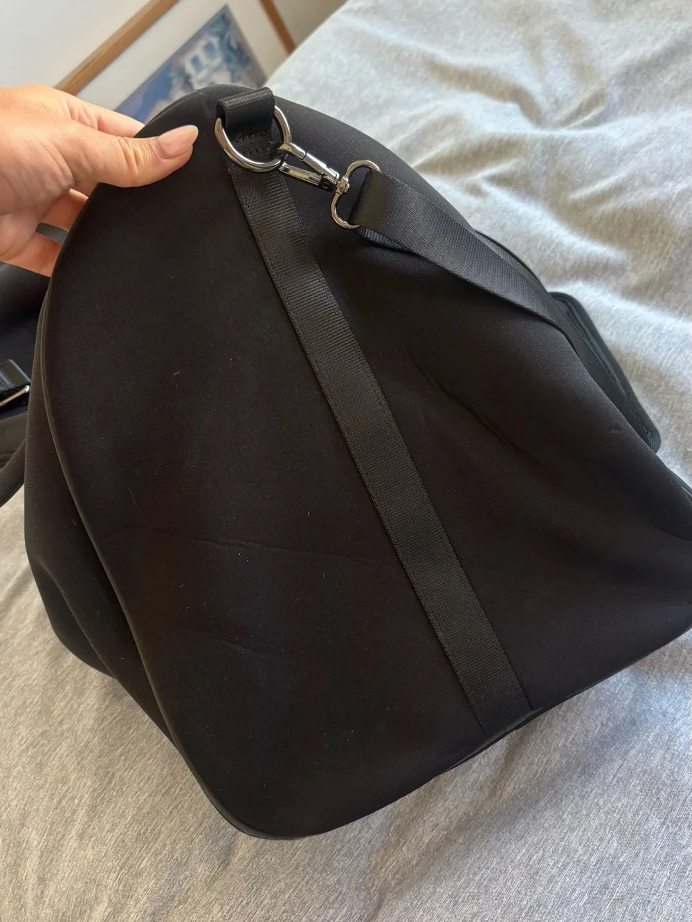 ALO Large Black Traverse Duffel Bag